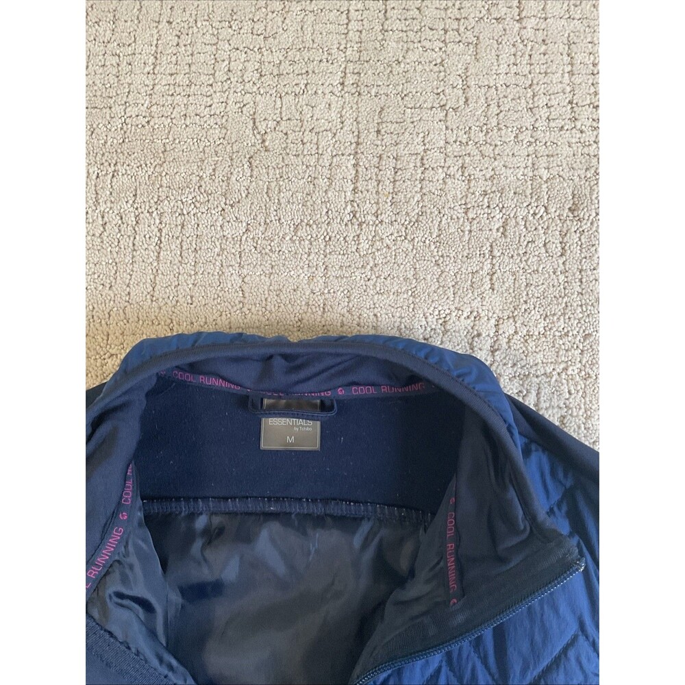 Active Essentials By Tchibo Blue Vest Jacket Light Weight Zipper. Size Med. EUC - Picture 10 of 11